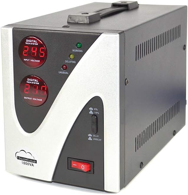Régulateur 220V 110V Voltage Converter Stabilizer SilverCloud 1000VA 600W