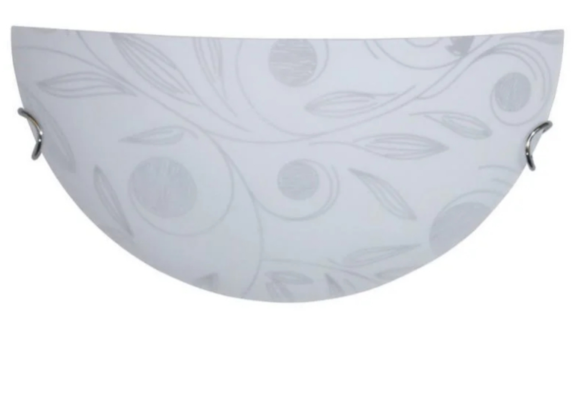 APPLIQUE MURALE DEMI-LUNE  EN VERRE